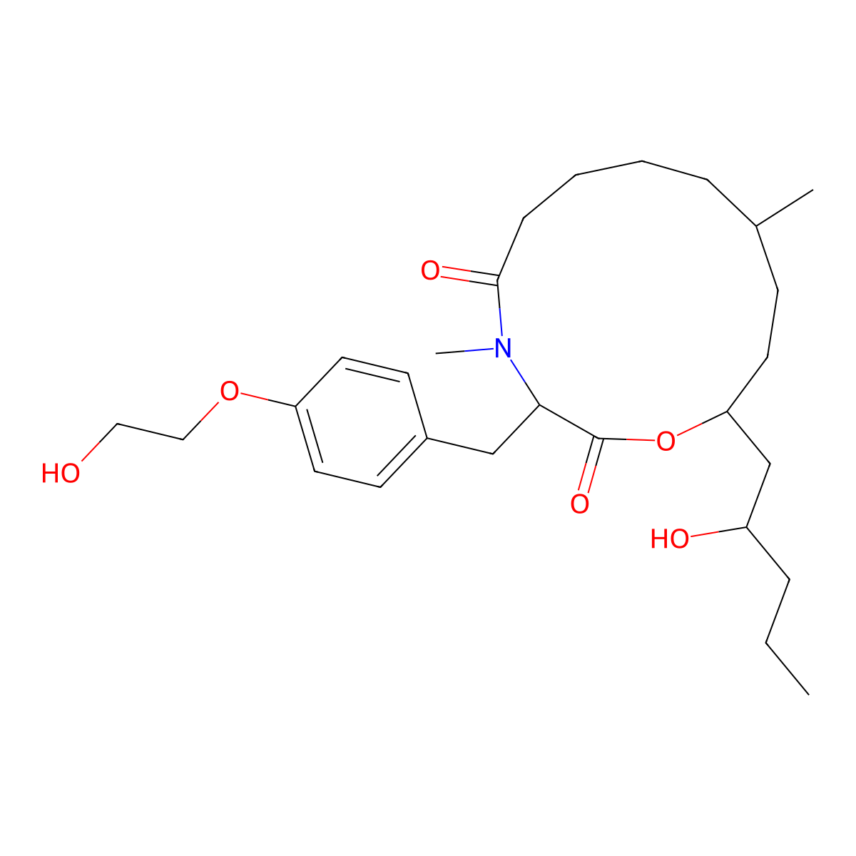 PF 1163A molecular structure, CAS 258871-59-9