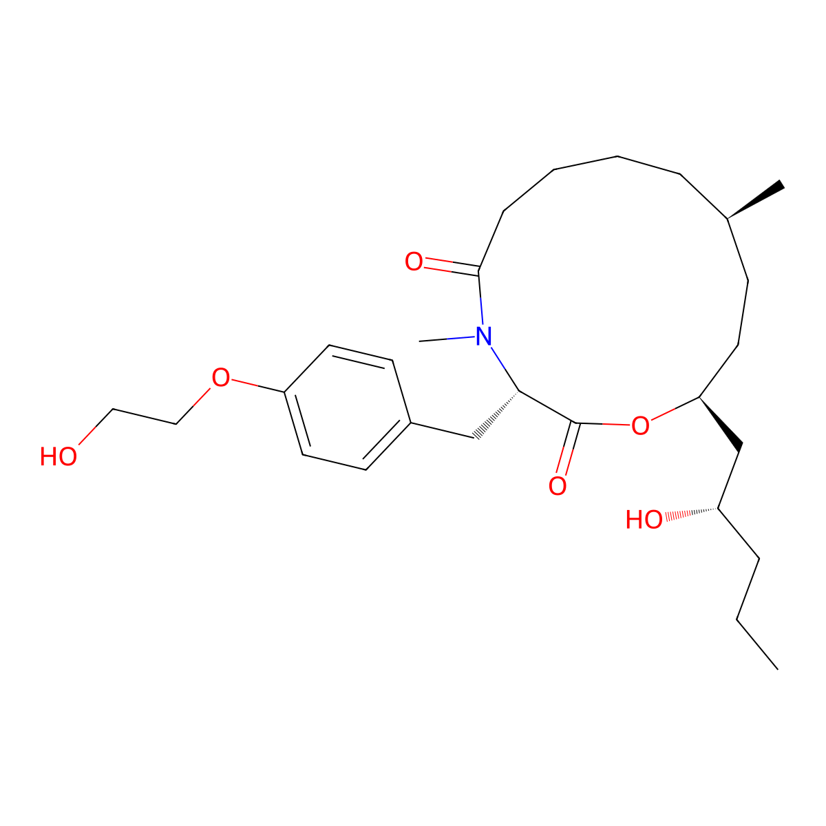 PF 1163A molecular structure, CAS 258871-59-9