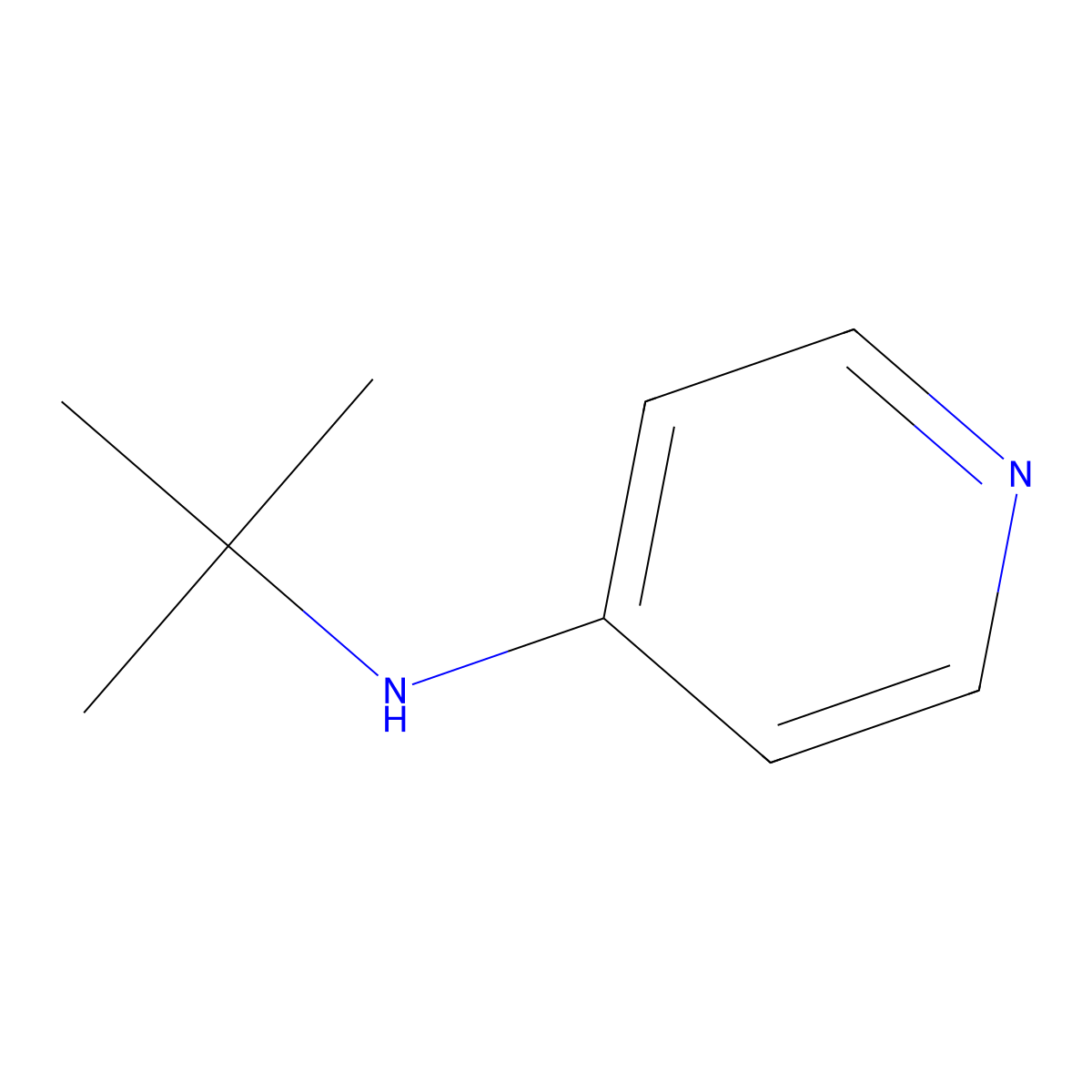 N-(tert-butyl)pyridin-4-amine molecular structure, CAS 258874-61-2