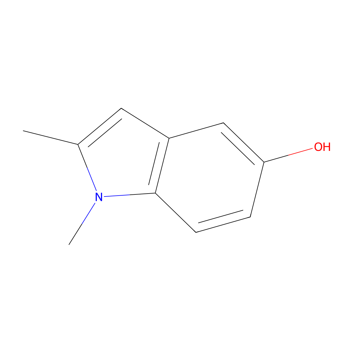 1,2-Dimethyl-1H-indol-5-ol molecular structure, CAS 25888-06-6