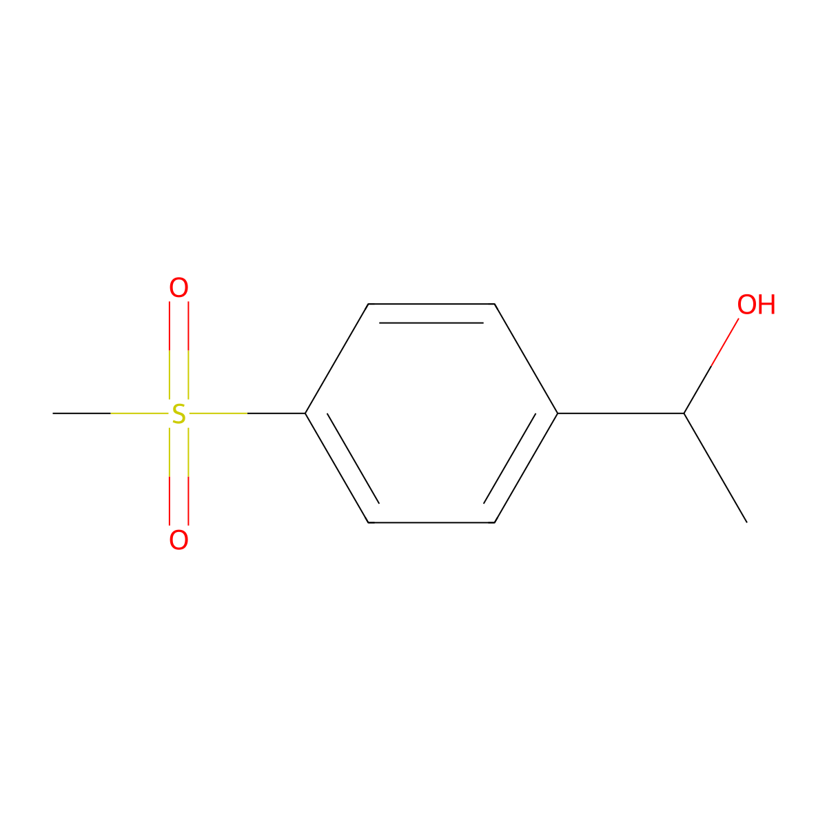 1-(4-Methanesulfonylphenyl)ethan-1-ol molecular structure, CAS 25888-99-7