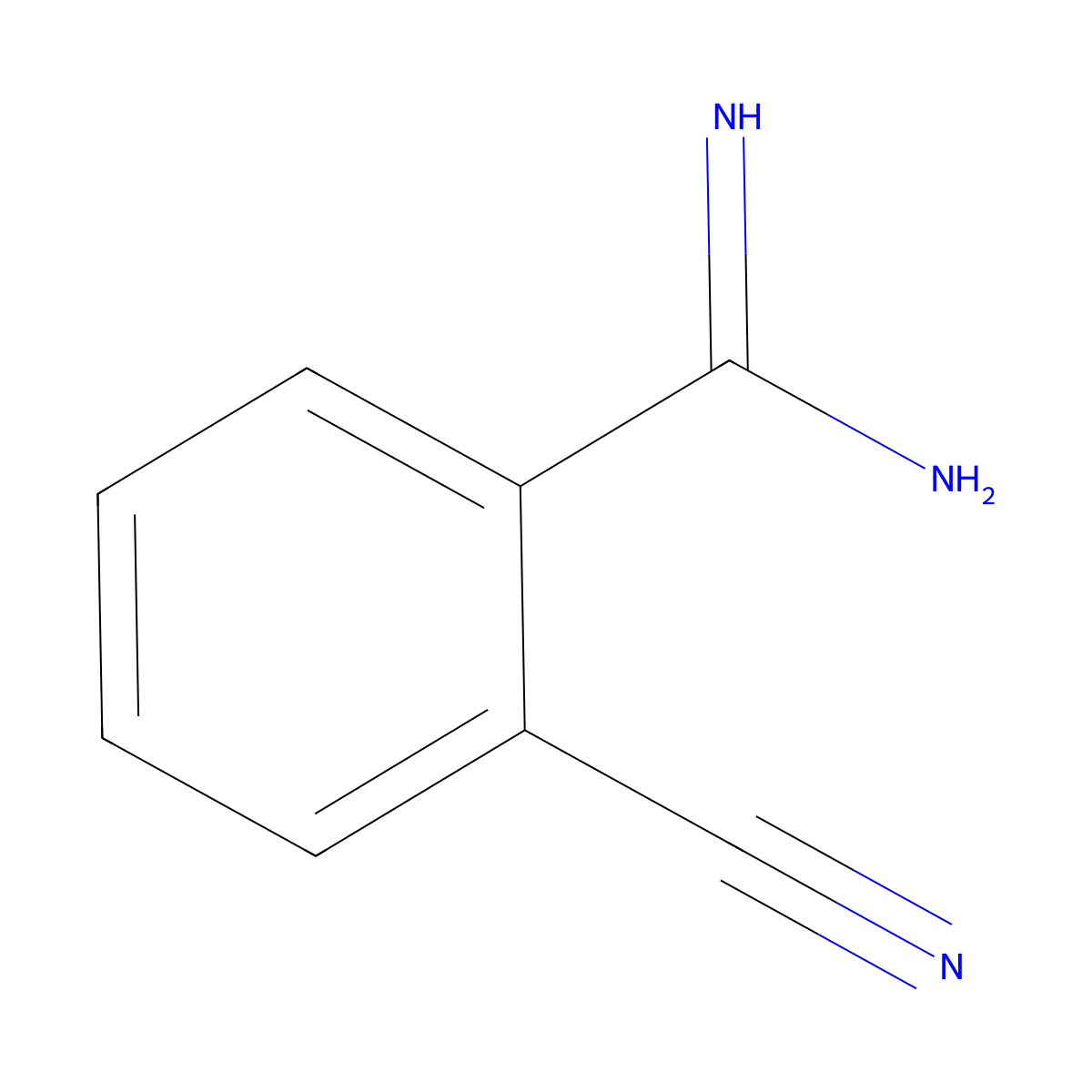 2-Cyanobenzene-1-carboximidamide molecular structure, CAS 258880-79-4