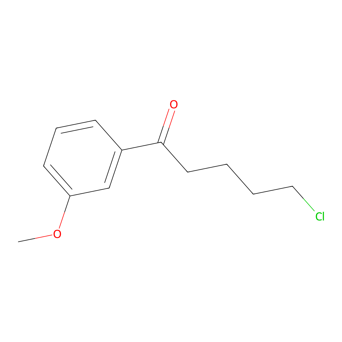 5-Chloro-1-(3-methoxyphenyl)pentan-1-one molecular structure, CAS 258882-49-4