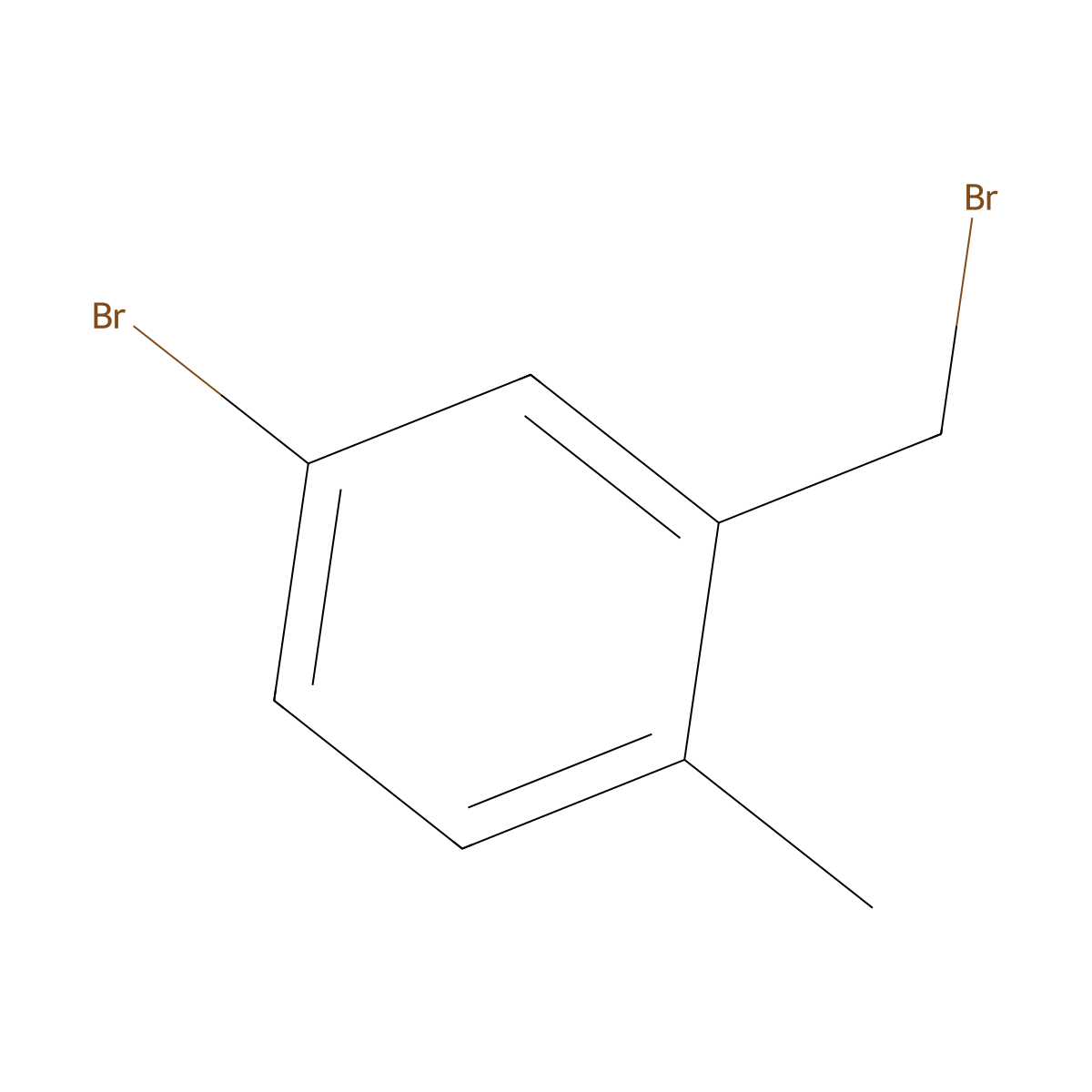 4-Bromo-2-(bromomethyl)-1-methylbenzene molecular structure, CAS 258886-05-4