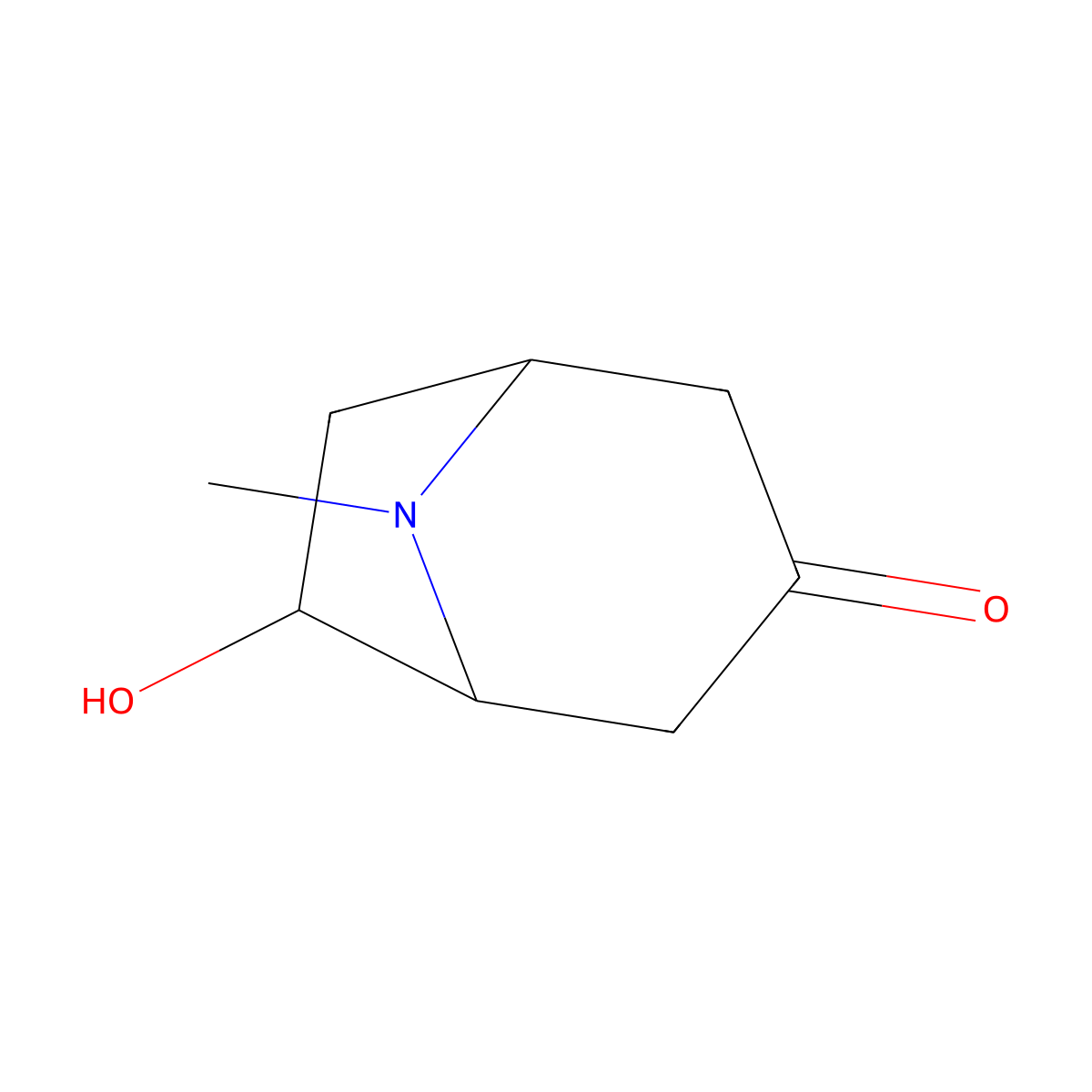 6-Hydroxytropinone molecular structure, CAS 258887-45-5