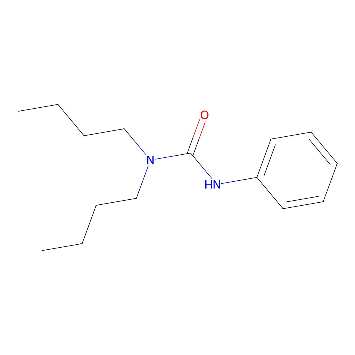 1,1-Dibutyl-3-phenylurea molecular structure, CAS 2589-21-1