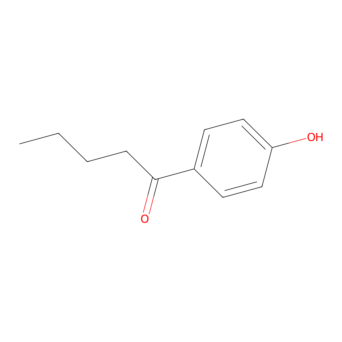 4-Valerylphenol molecular structure, CAS 2589-71-1