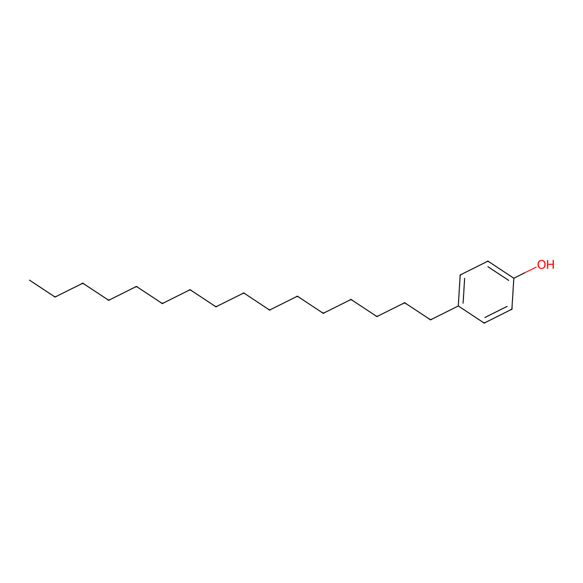 Phenol, 4-hexadecyl- molecular structure, CAS 2589-78-8