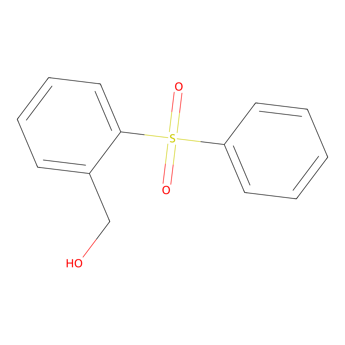 (2-(Phenylsulfonyl)phenyl)methanol molecular structure, CAS 25890-25-9