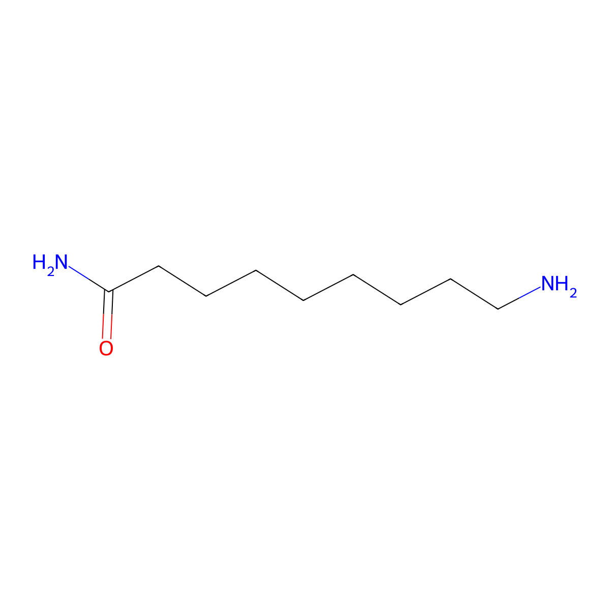 9-Aminononanamide molecular structure, CAS 25891-70-7