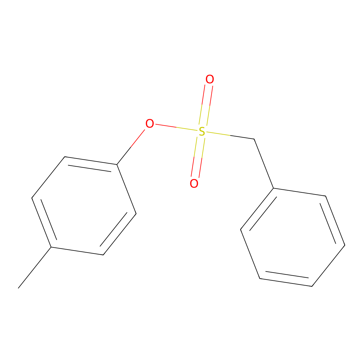 4-Methylphenyl phenylmethanesulfonate molecular structure, CAS 25894-38-6