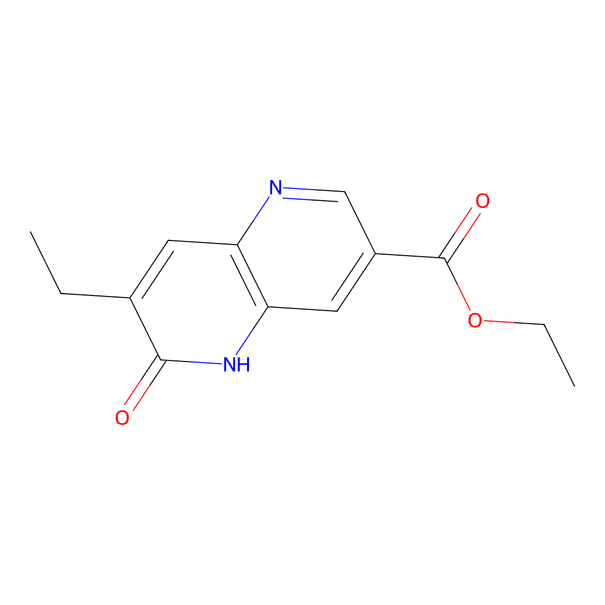 ethyl 7-ethyl-6-oxo-5H-1,5-naphthyridine-3-carboxylate molecular structure, CAS 2589531-73-5
