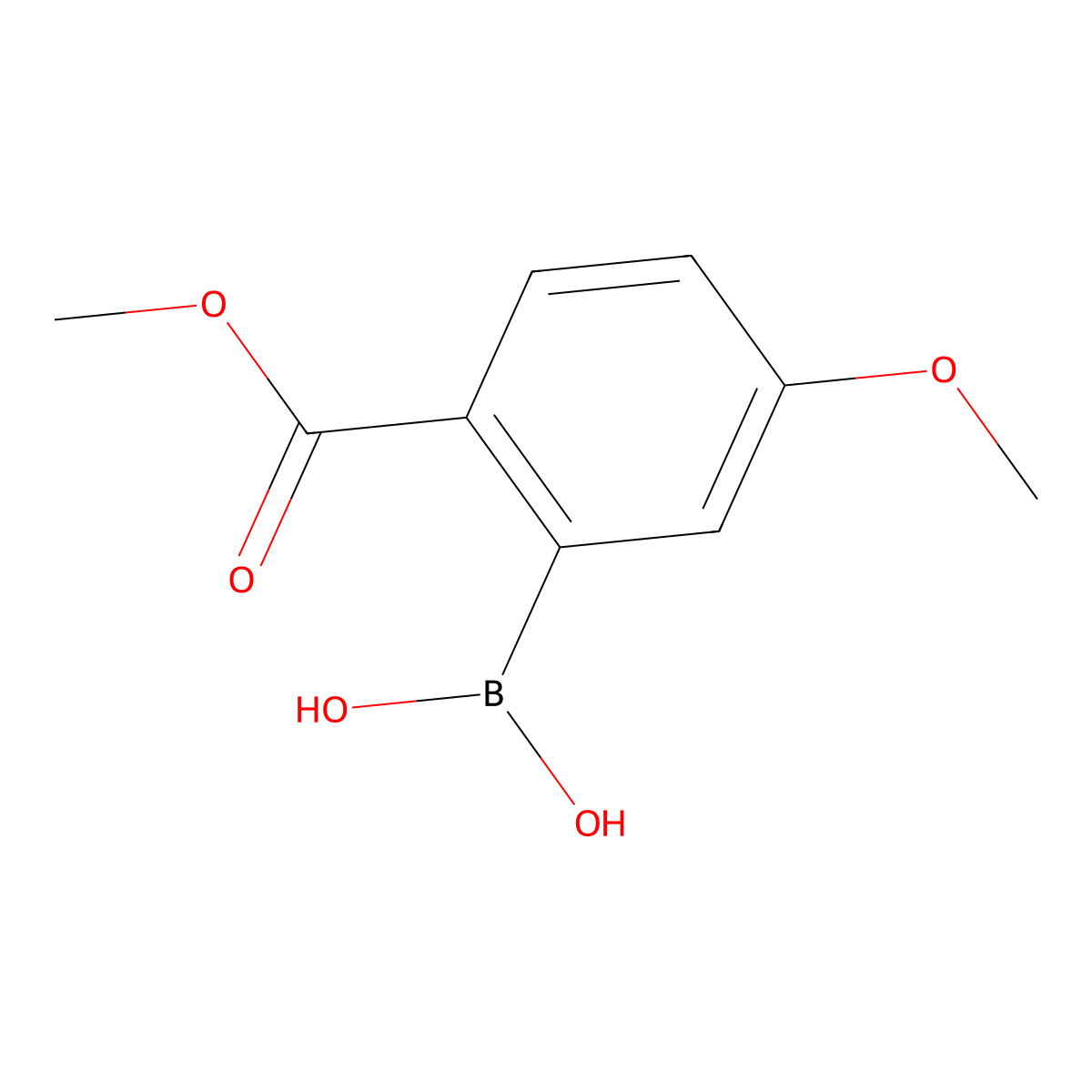 [5-Methoxy-2-(methoxycarbonyl)phenyl]boronic acid molecular structure, CAS 2589639-39-2