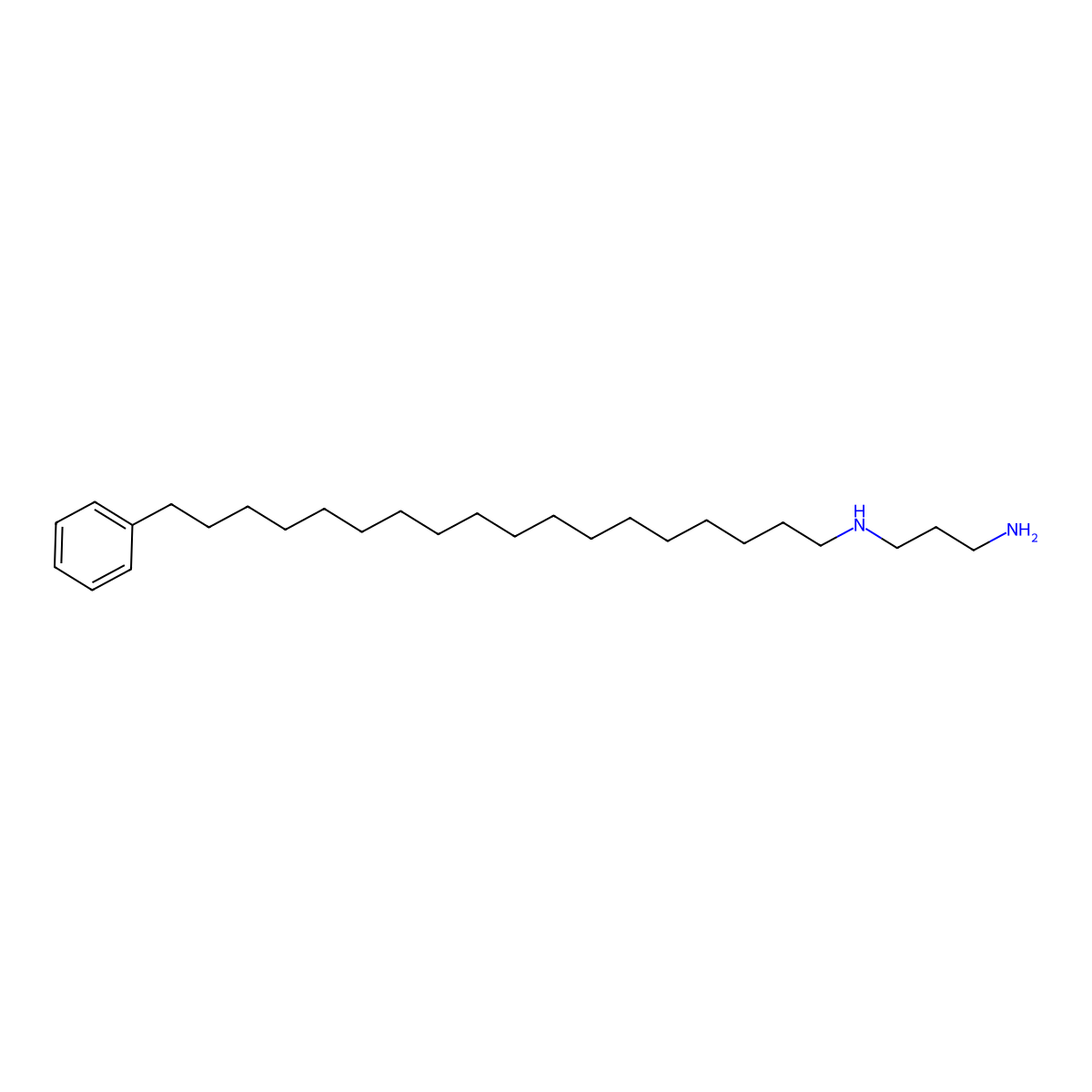 N-(phenyloctadecyl)propane-1,3-diamine molecular structure, CAS 25897-00-1