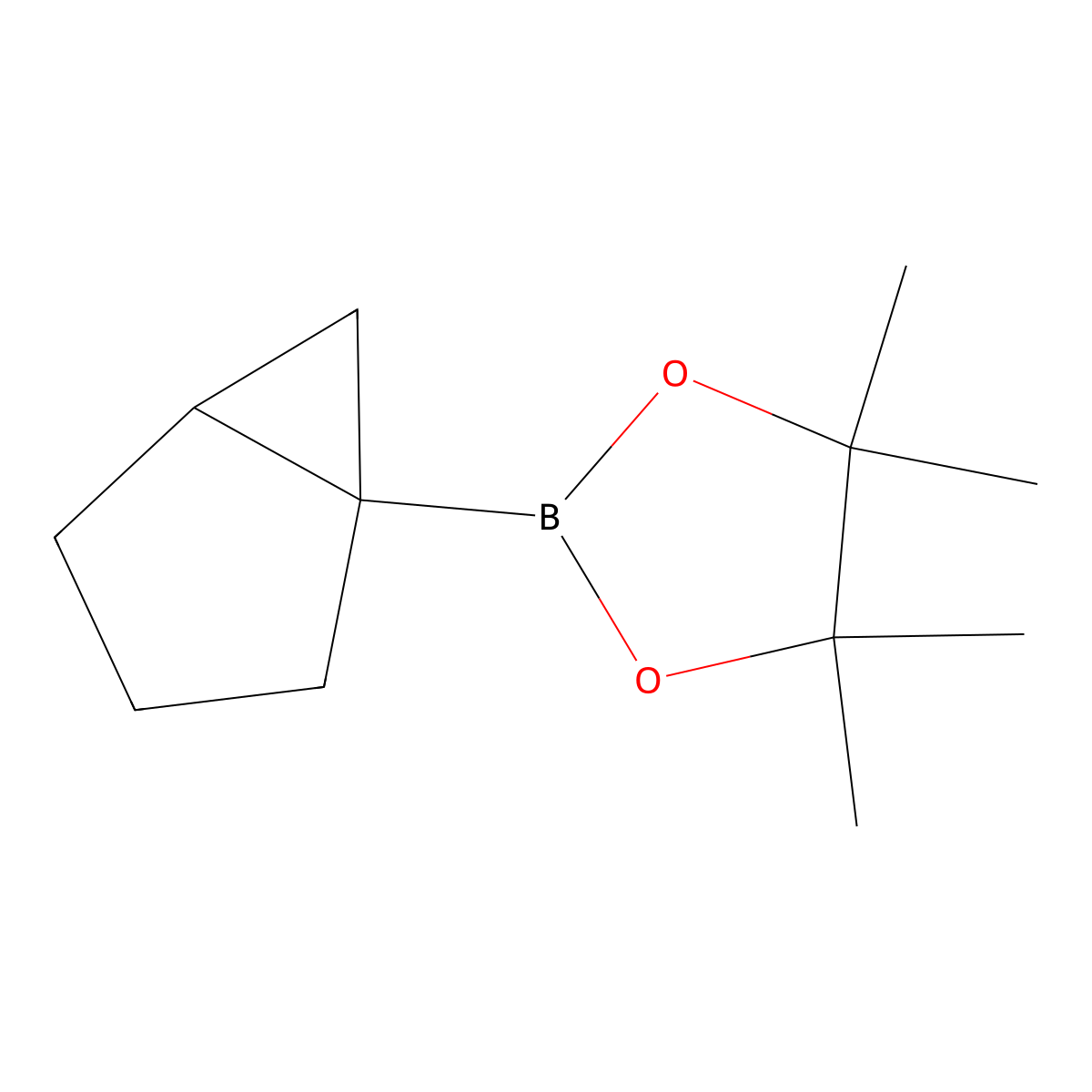 2-{Bicyclo[3.1.0]hexan-1-yl}-4,4,5,5-tetramethyl-1,3,2-dioxaborolane molecular structure, CAS 2589755-92-8
