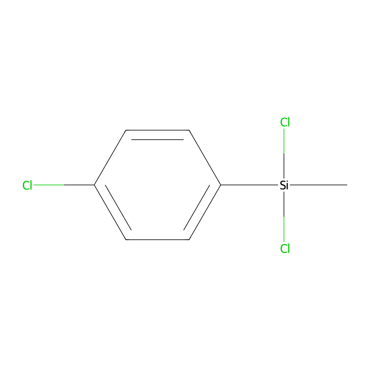 Methyl-p-chlorophenyldichlorosilane molecular structure, CAS 25898-35-5