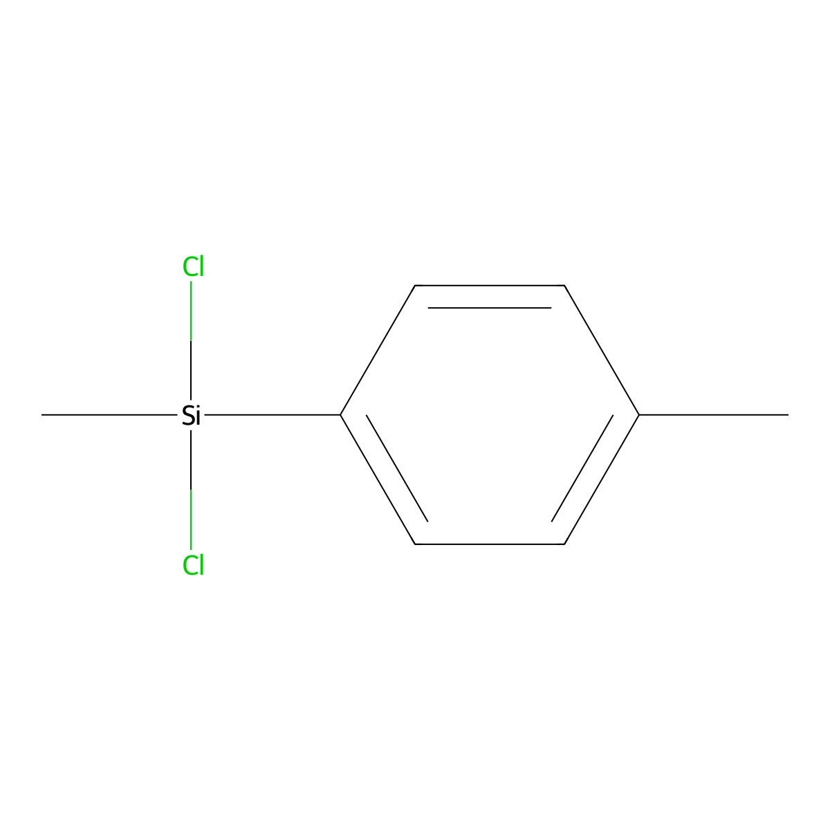 p-Tolylmethyldichlorosilane molecular structure, CAS 25898-37-7