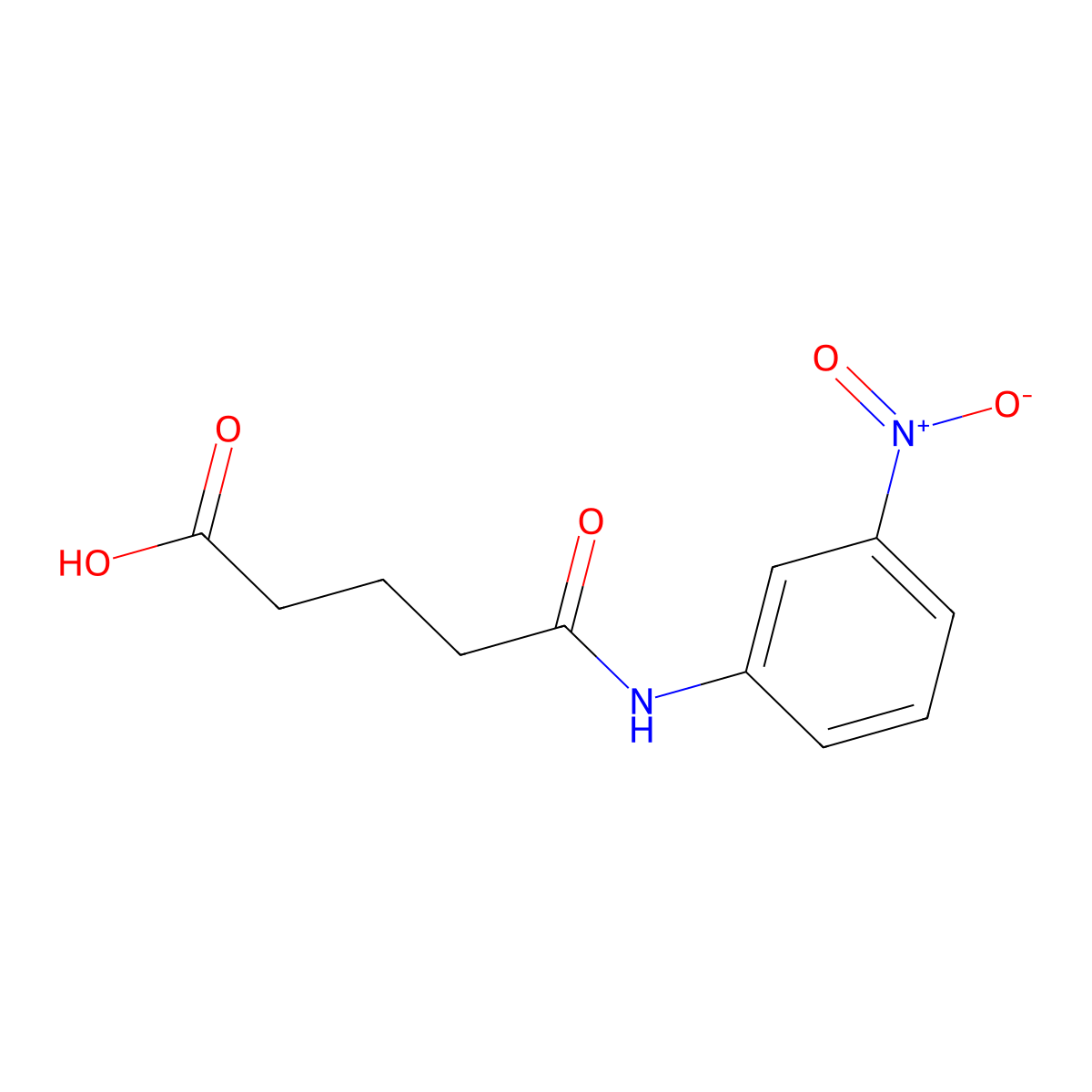 3'-Nitroglutaranilic acid molecular structure, CAS 25901-27-3