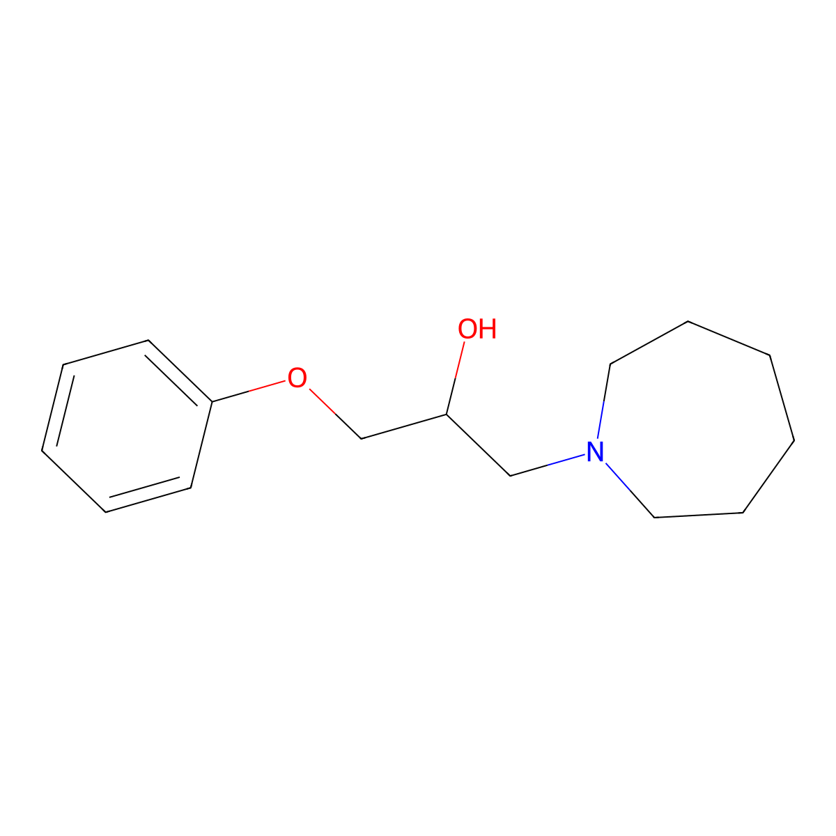 1-(Azepan-1-yl)-3-phenoxypropan-2-ol molecular structure, CAS 25901-64-8