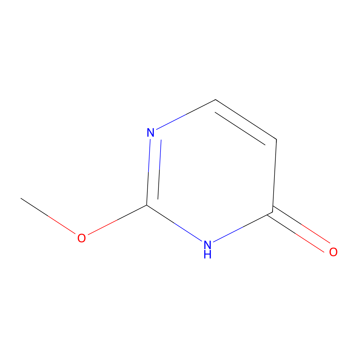 2-Methoxypyrimidin-4(3H)-one molecular structure, CAS 25902-86-7