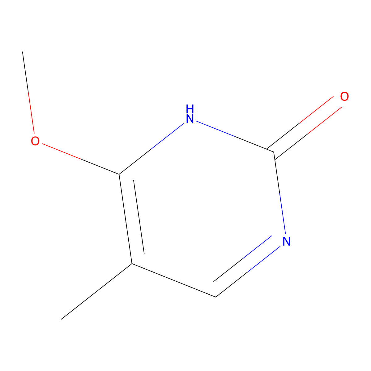6-Methoxy-5-methyl-2(1H)-pyrimidinone molecular structure, CAS 25902-89-0