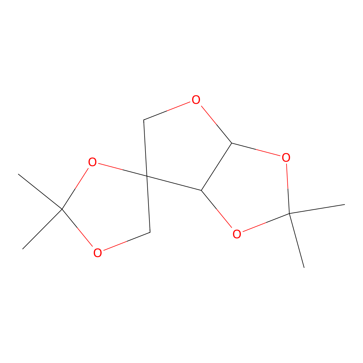 alpha-D-Apiose diacetonide molecular structure, CAS 25904-06-7