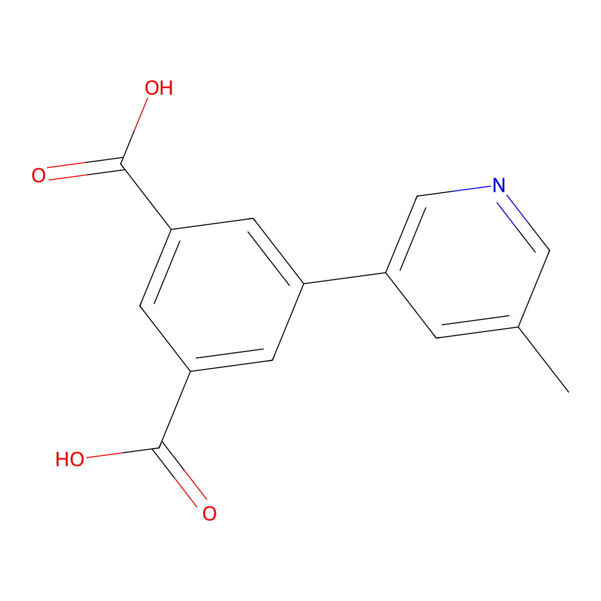 5-(5-Methylpyridin-3-yl)isophthalic acid molecular structure, CAS 2590617-11-9