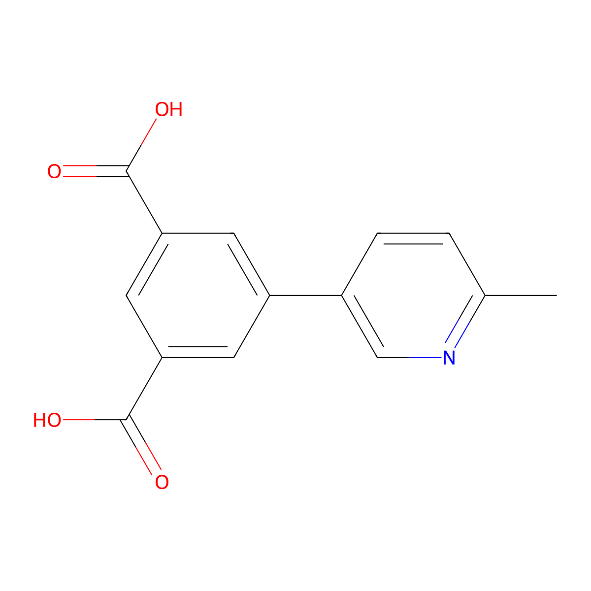 5-(6-Methylpyridin-3-yl)isophthalic acid molecular structure, CAS 2590617-12-0
