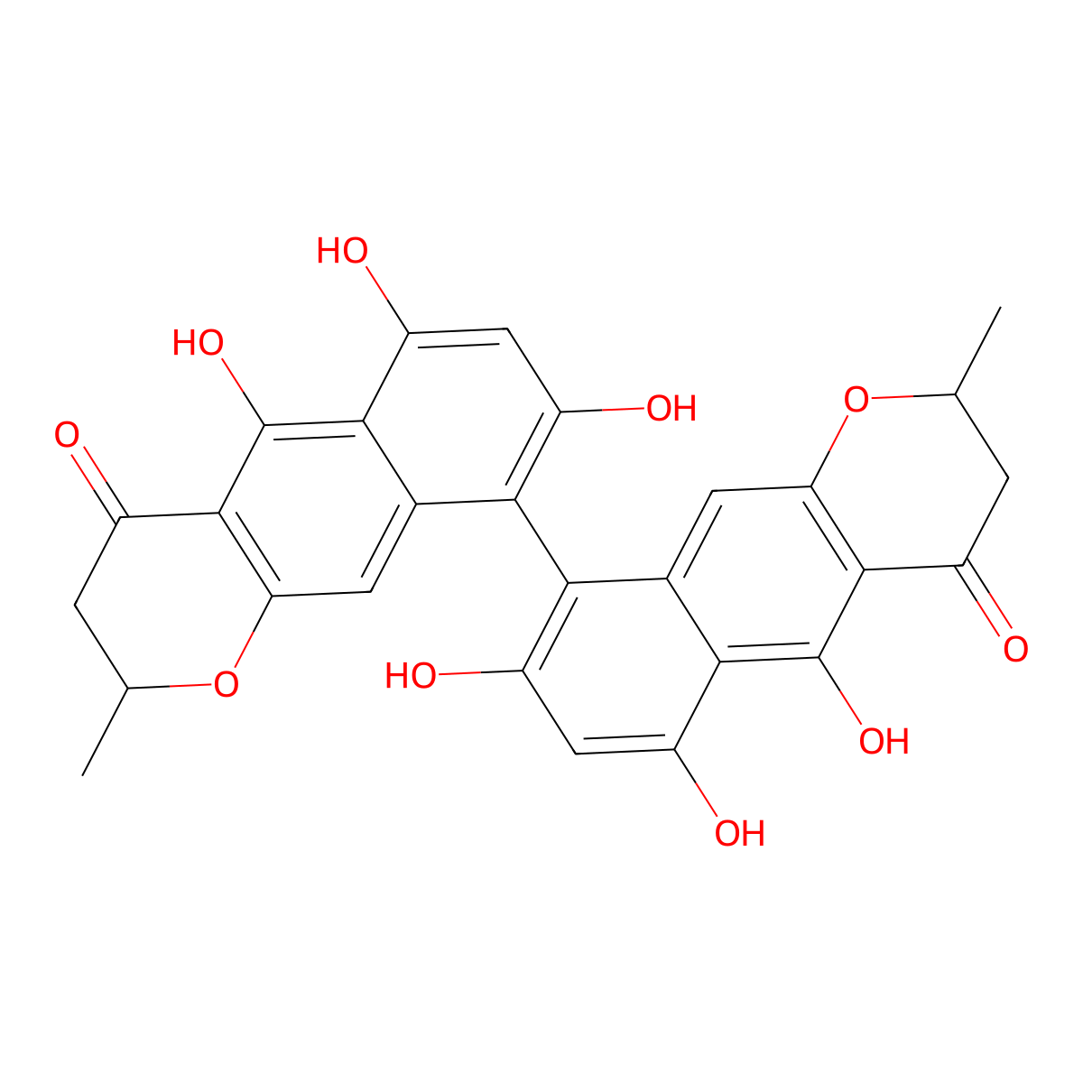 Cephalochromin molecular structure, CAS 25908-26-3
