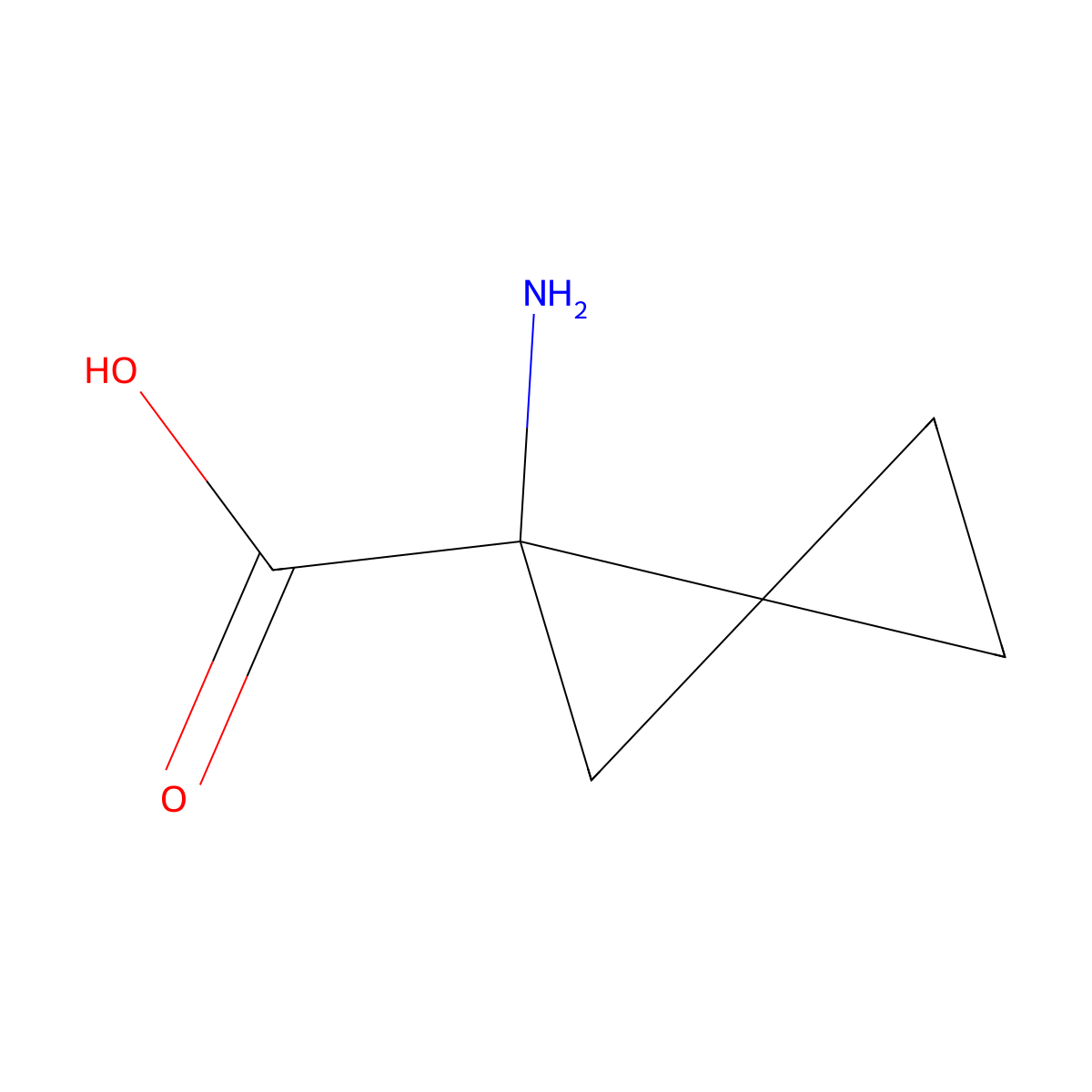 1-aminospiro[2.2]pentane-1-carboxylic Acid molecular structure, CAS 259097-31-9
