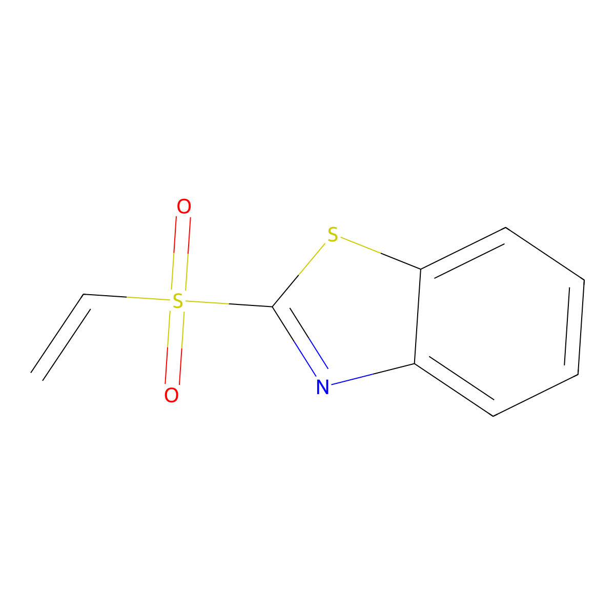 2-(Vinylsulfonyl)benzo[d]thiazole molecular structure, CAS 2591-09-5