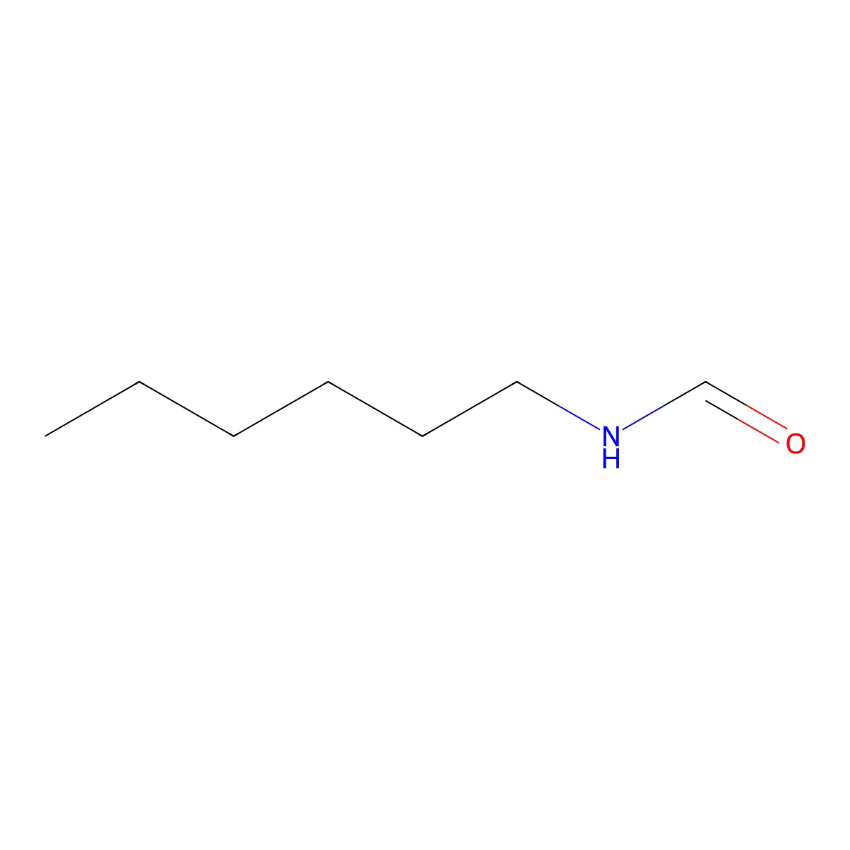 n-Hexylformamide molecular structure, CAS 2591-78-8