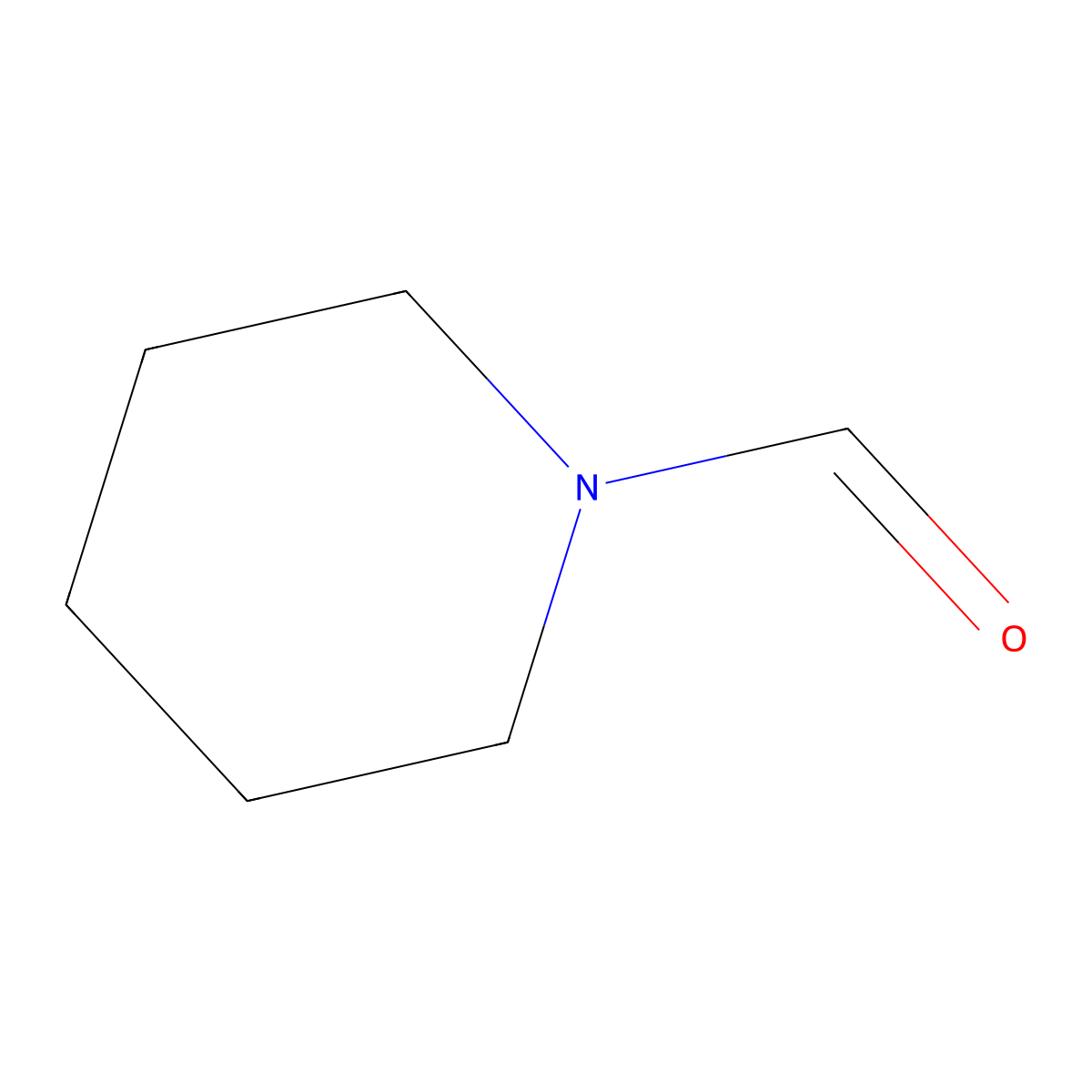1-Piperidinecarboxaldehyde molecular structure, CAS 2591-86-8