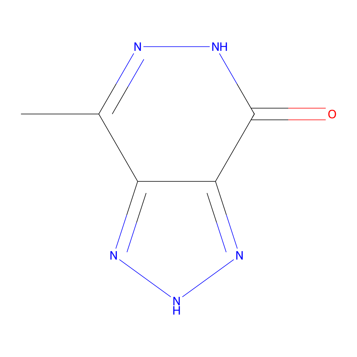 4-methyl-1H-[1,2,3]triazolo[4,5-d]pyridazin-7-ol molecular structure, CAS 25910-79-6