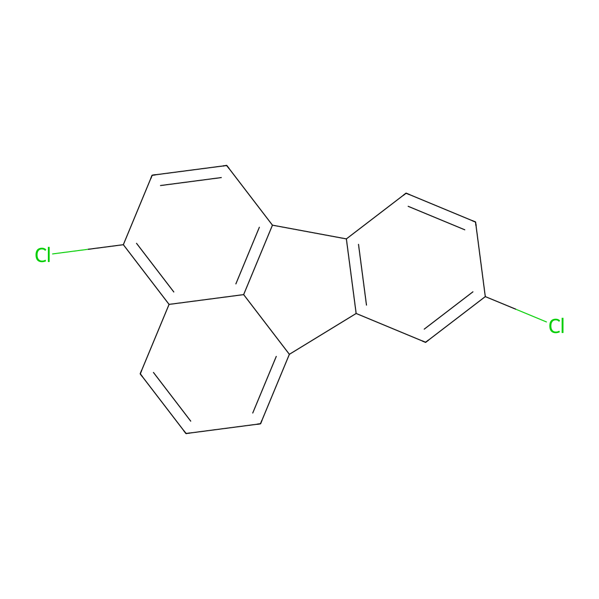 3,8-Dichlorofluoranthene molecular structure, CAS 25911-52-8