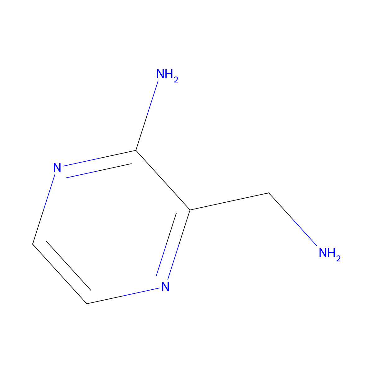 3-(Aminomethyl)pyrazin-2-amine molecular structure, CAS 25911-74-4