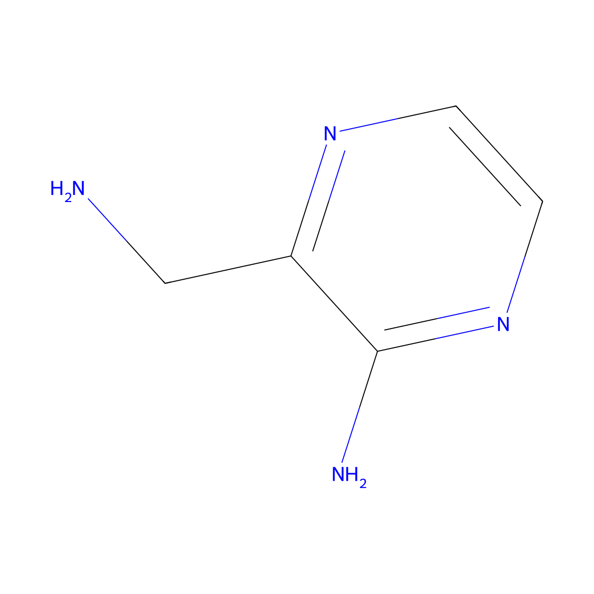3-(Aminomethyl)pyrazin-2-amine molecular structure, CAS 25911-74-4