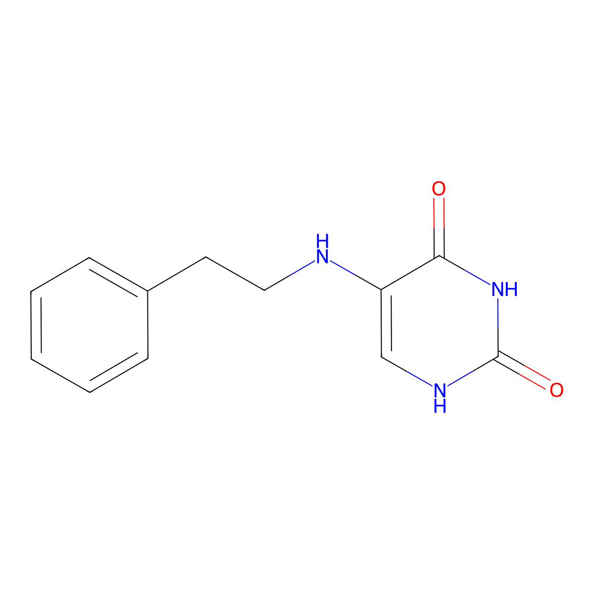 5-(Phenethylamino)uracil molecular structure, CAS 25912-34-9
