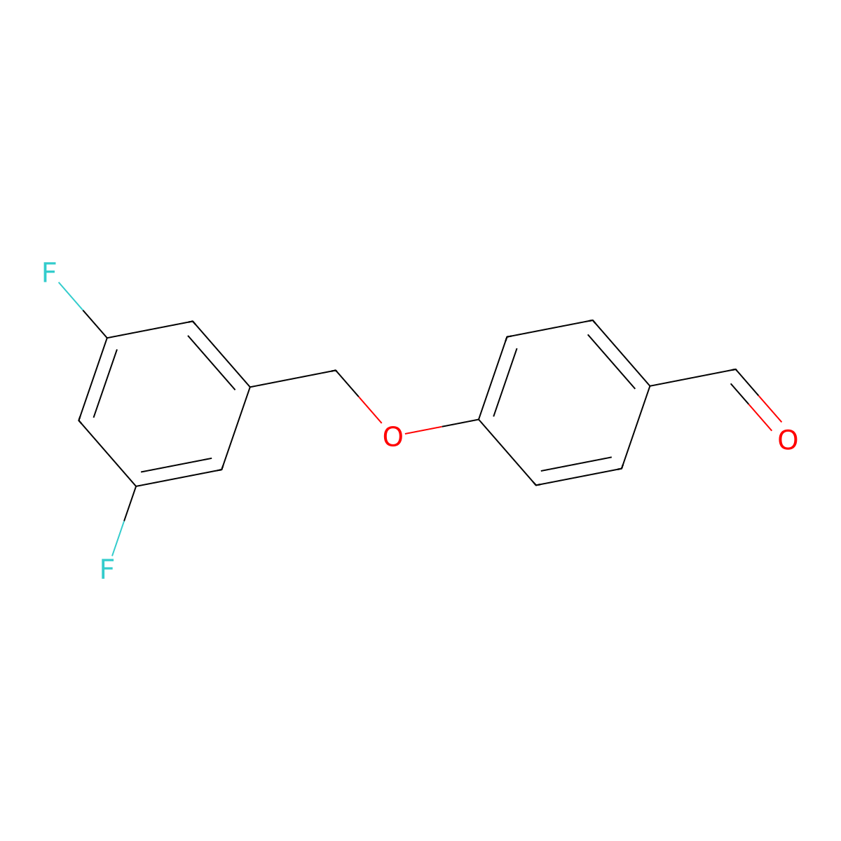 4-[(3,5-Difluorobenzyl)oxy]benzaldehyde molecular structure, CAS 259132-33-7