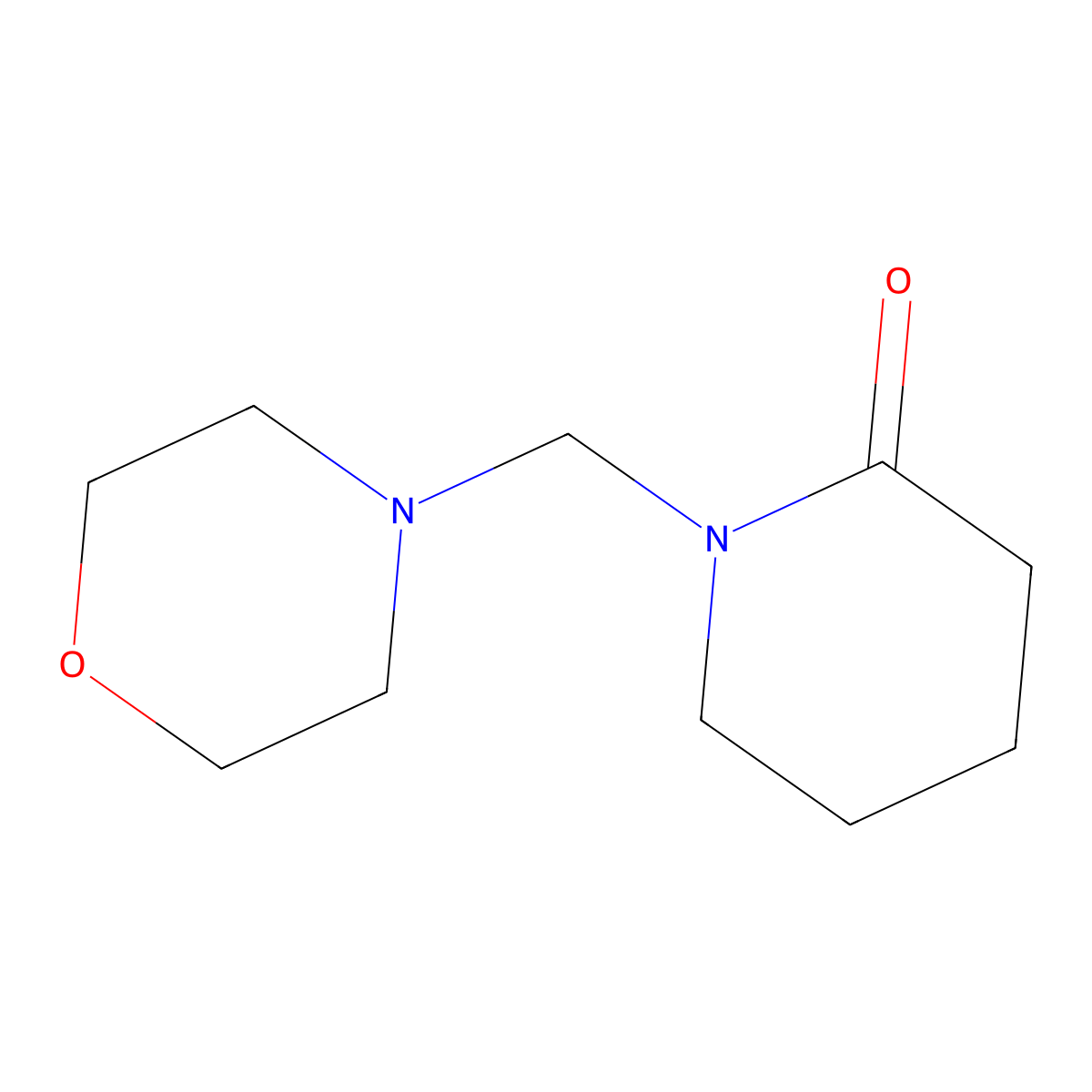 1-(Morpholinomethyl)piperidin-2-one molecular structure, CAS 259133-23-8