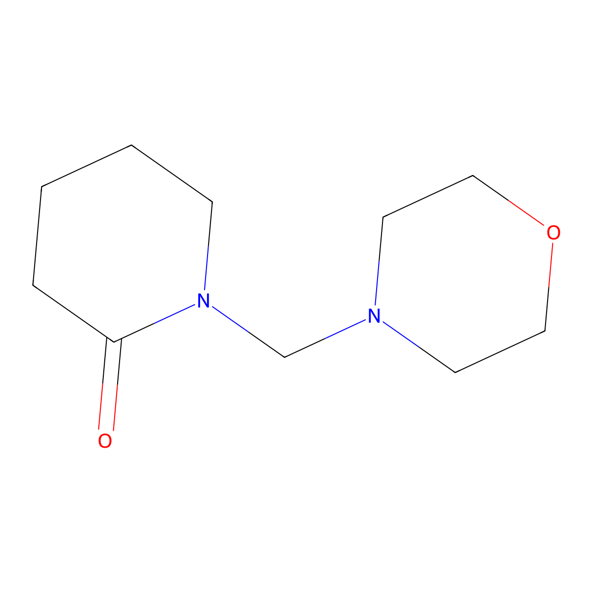 1-(Morpholinomethyl)piperidin-2-one molecular structure, CAS 259133-23-8