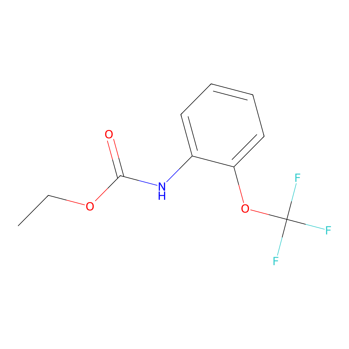 ethyl N-[2-(trifluoromethoxy)phenyl]carbamate molecular structure, CAS 259137-83-2