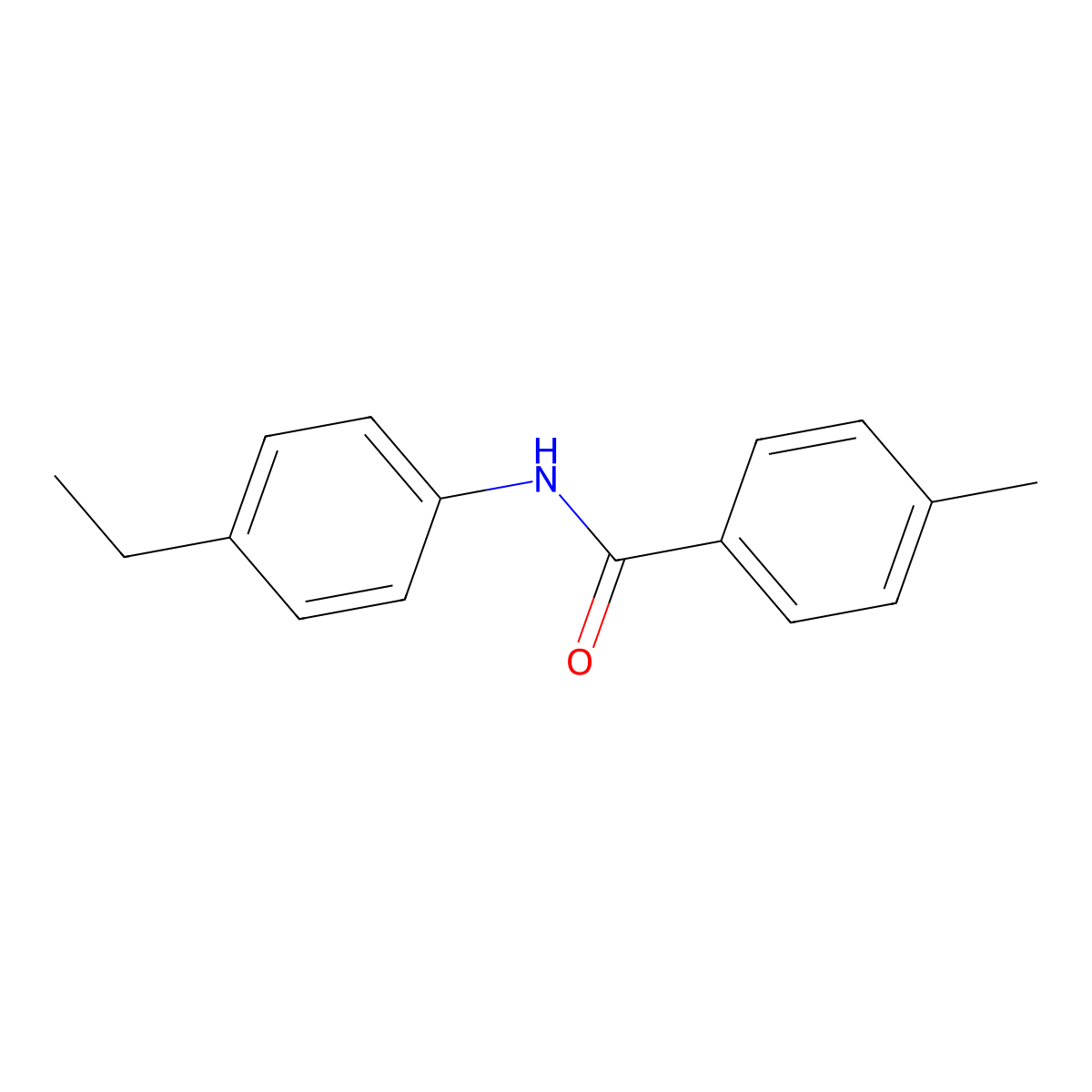 N-(4-ethylphenyl)-4-methylbenzamide molecular structure, CAS 259142-36-4