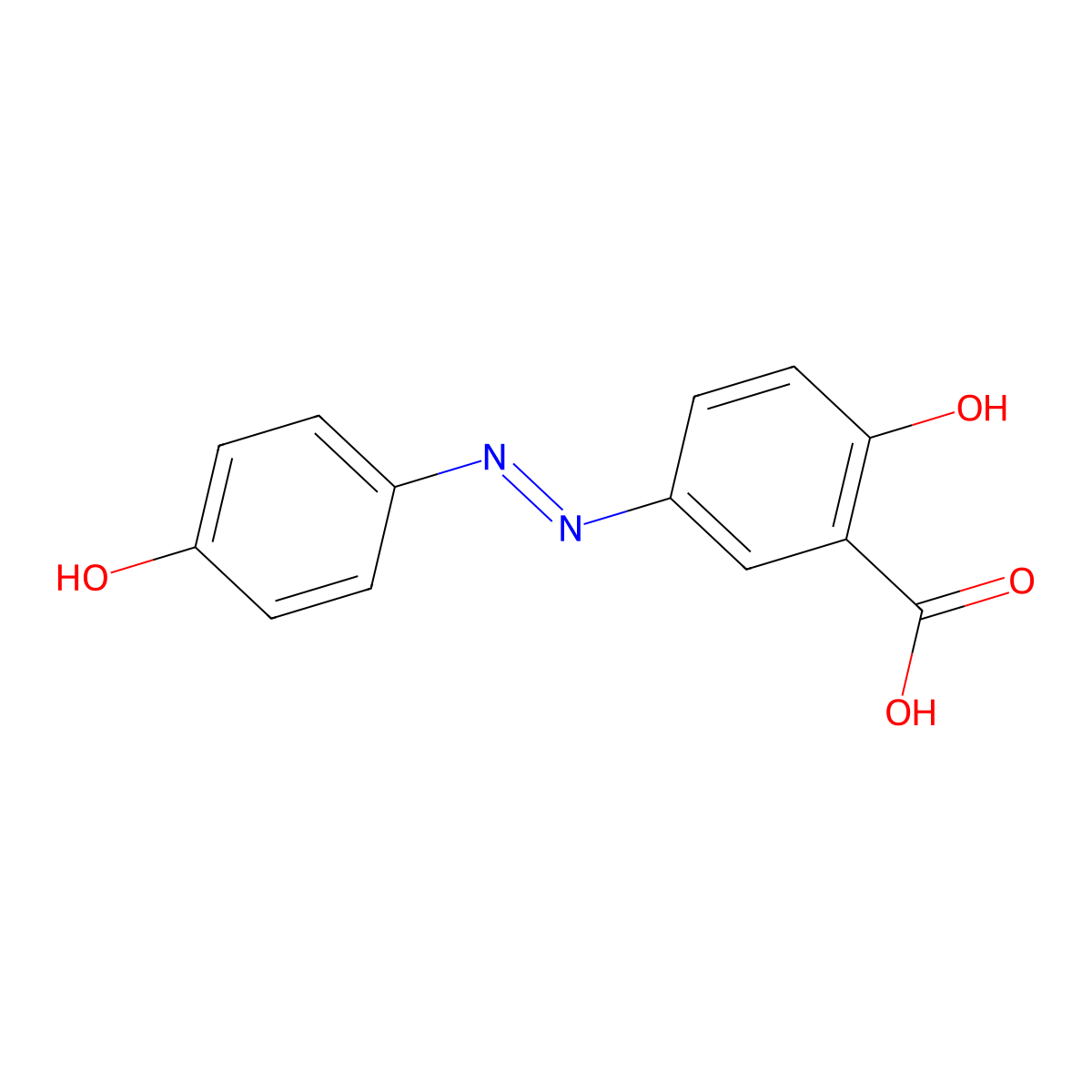 3-Descarboxy Olsalazine molecular structure, CAS 259151-72-9