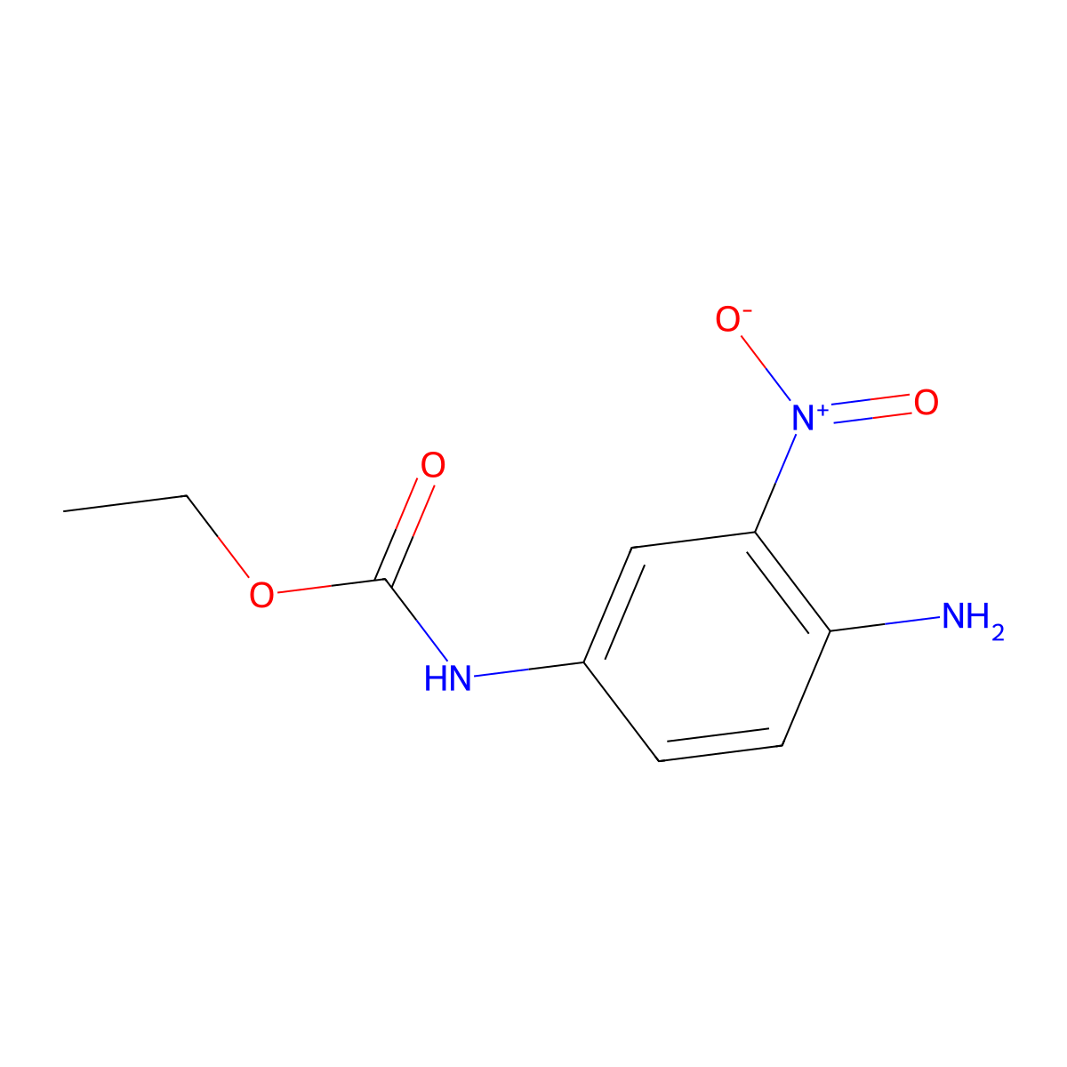 Ethyl (4-amino-3-nitrophenyl)carbamate molecular structure, CAS 25917-87-7