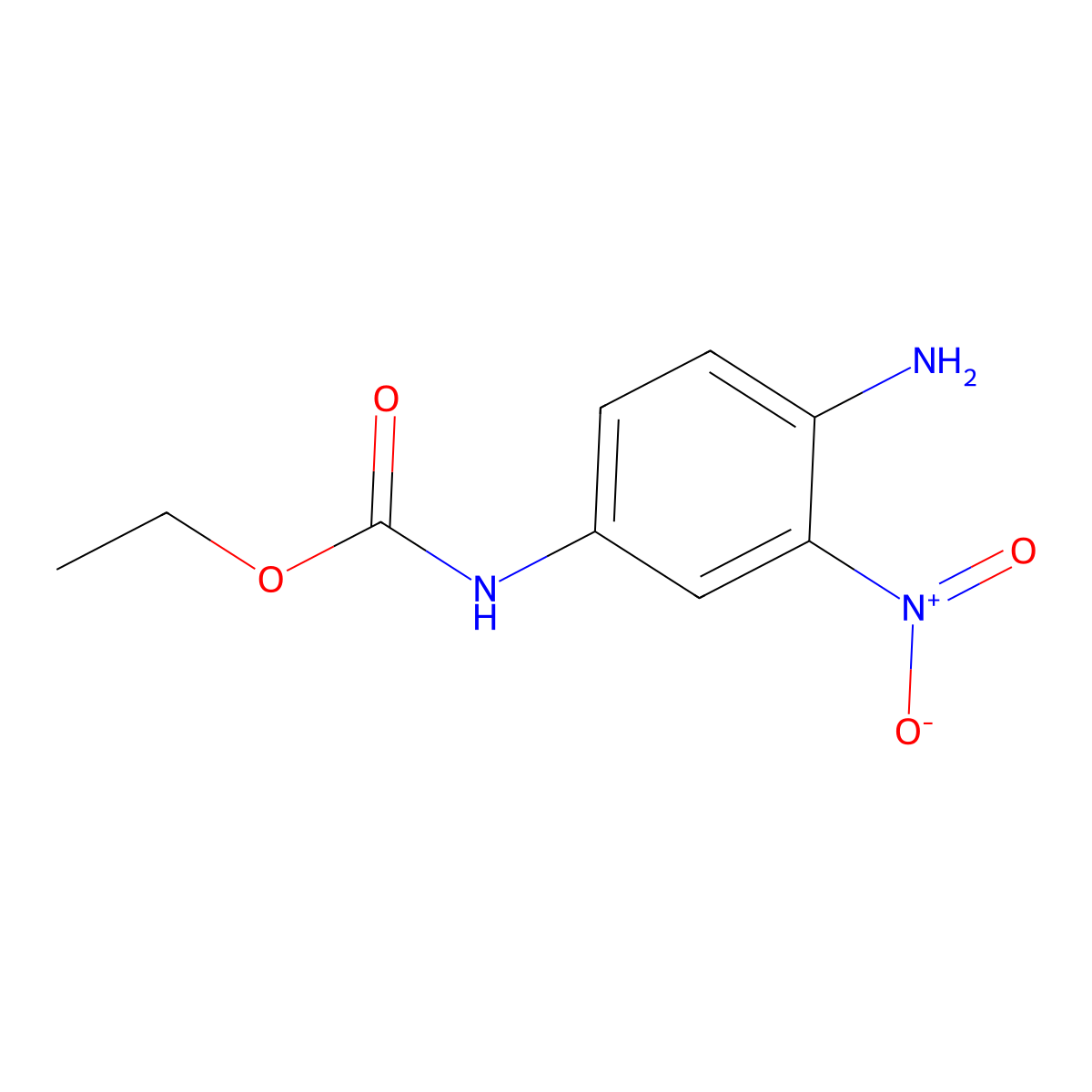Ethyl (4-amino-3-nitrophenyl)carbamate molecular structure, CAS 25917-87-7