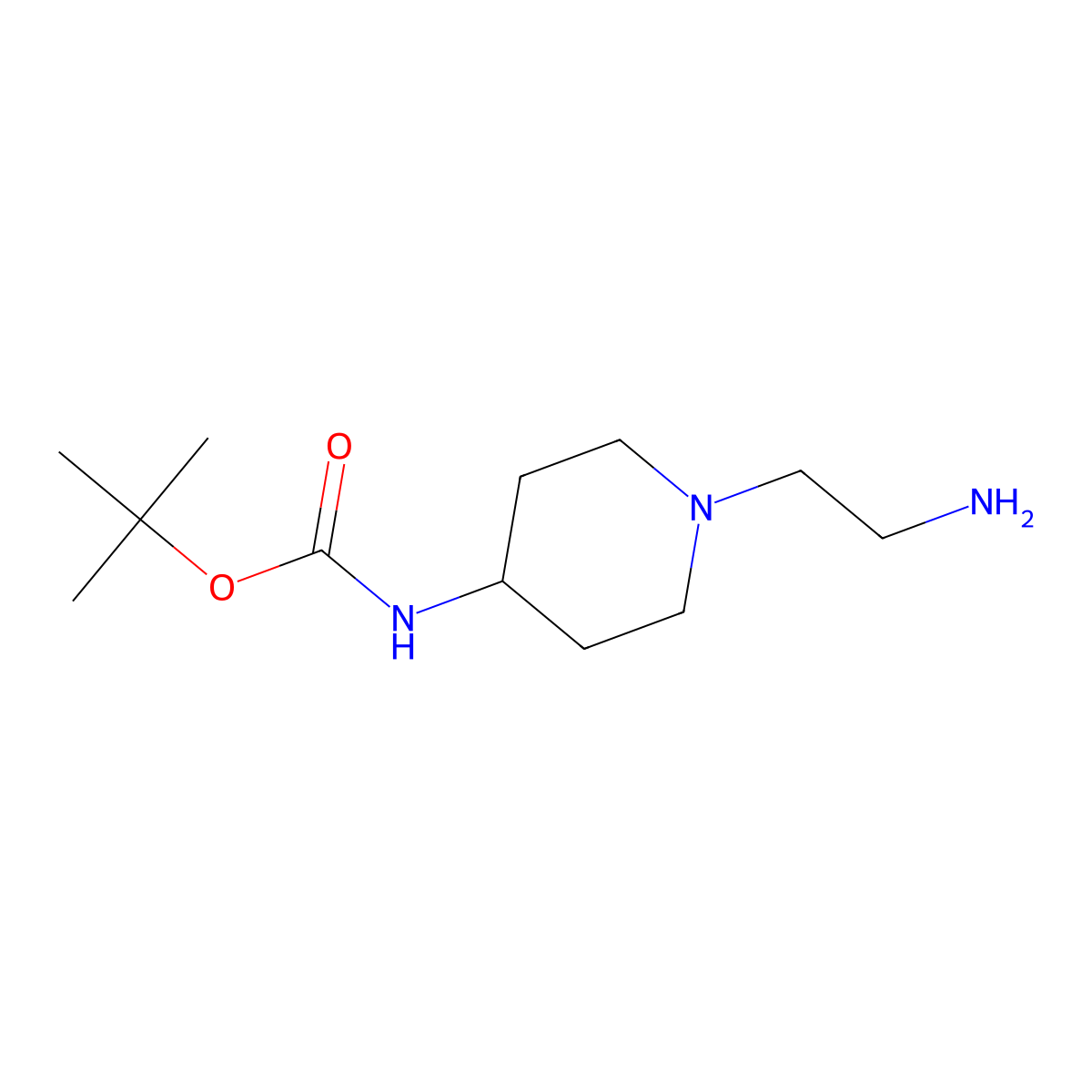 1,1-Dimethylethyl N-[1-(2-aminoethyl)-4-piperidinyl]carbamate molecular structure, CAS 259180-79-5