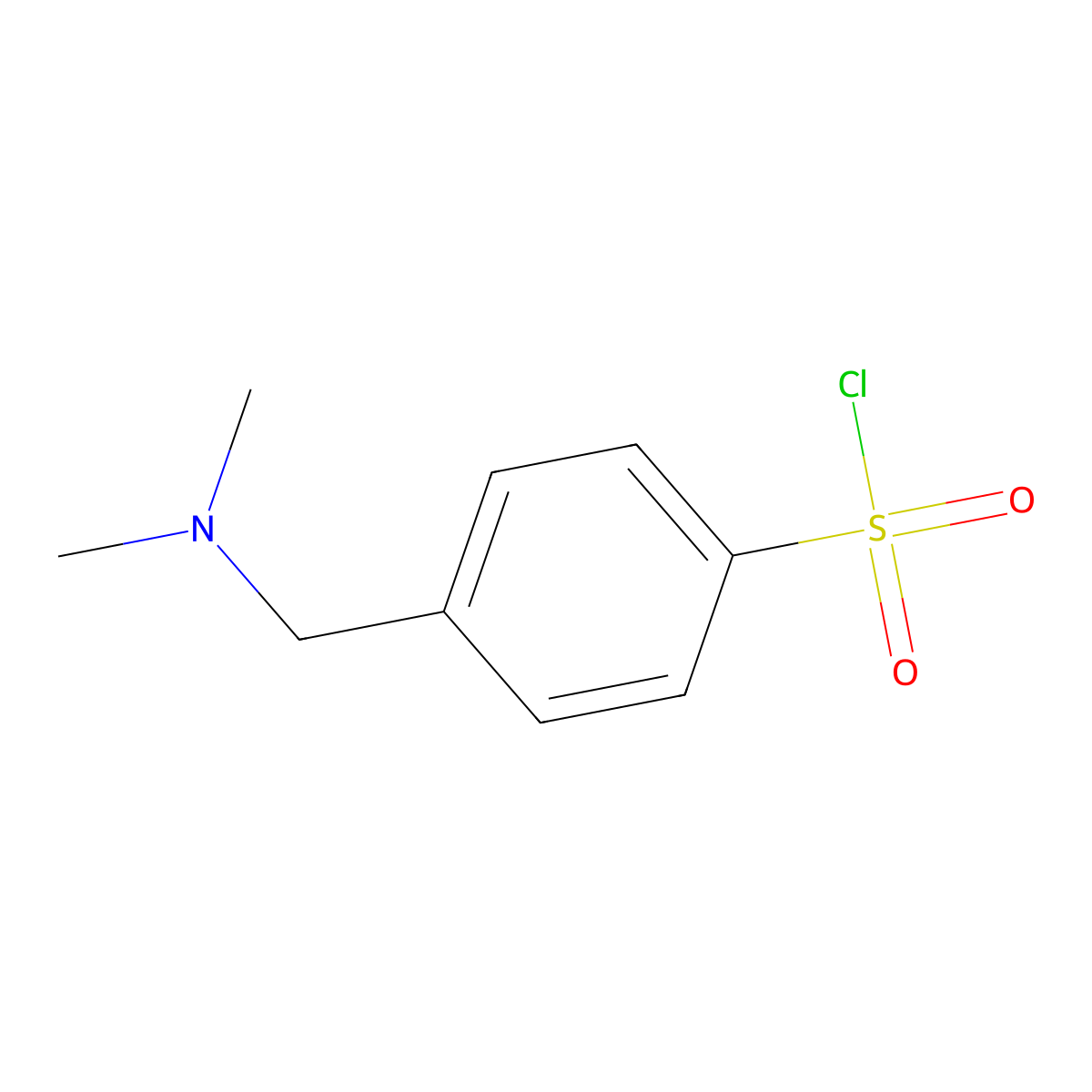 p-(Dimethylamino)methylbenzenesulfonyl chloride molecular structure, CAS 259183-93-2