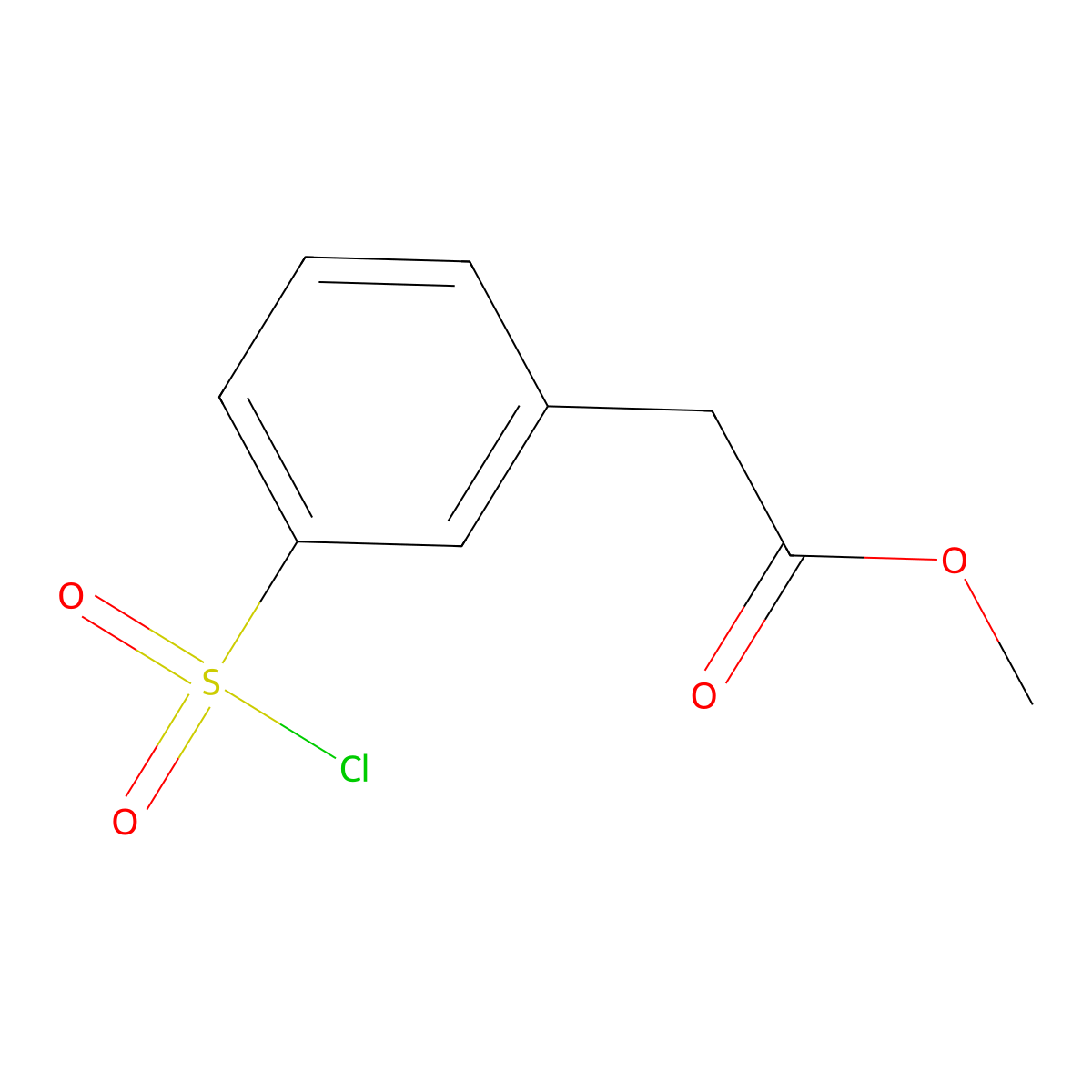 Methyl [3-(chlorosulfonyl)phenyl]acetate molecular structure, CAS 259191-92-9