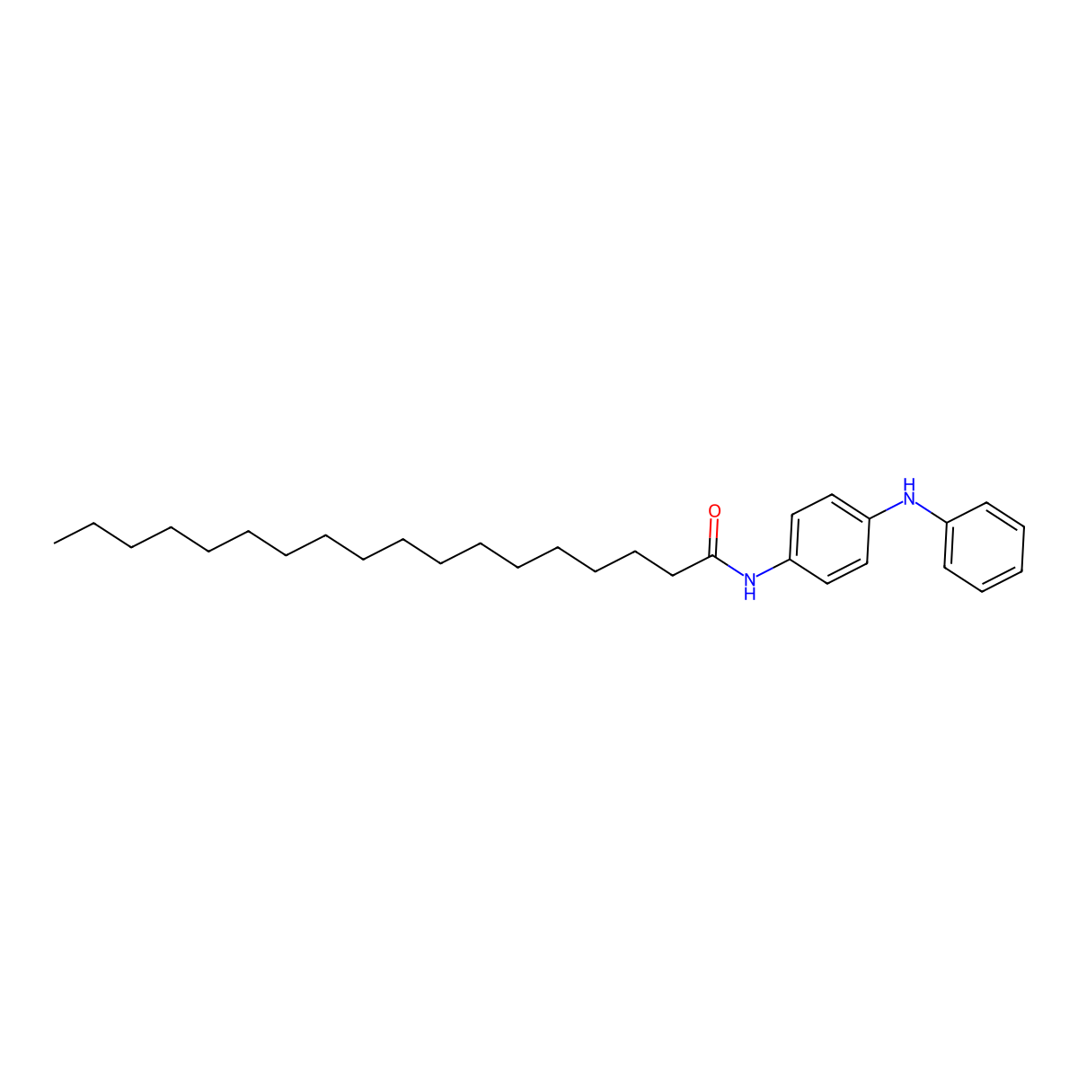 N-[4-(Phenylamino)phenyl]octadecanamide molecular structure, CAS 2592-96-3